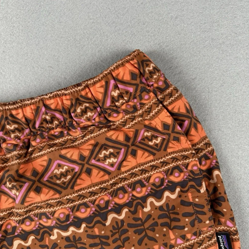 Patagonia Barely Baggies Shorts Womens Small Mangrove Tiki Henna Pattern